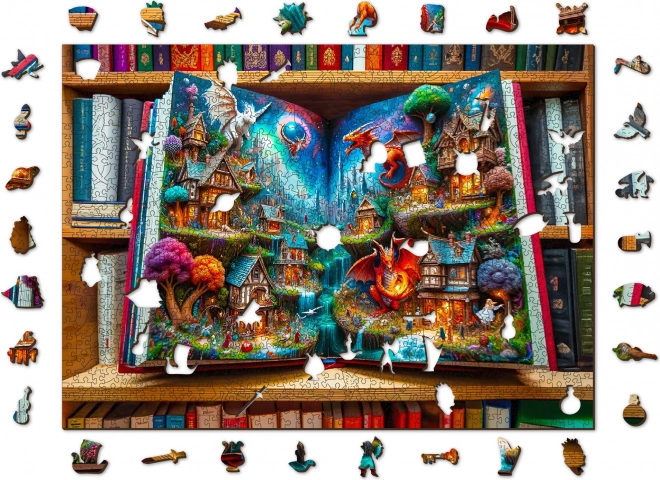 Puzzle din lemn povesti magice 1010 piese