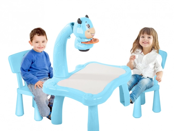 Masa educativă cu proiector pentru copii