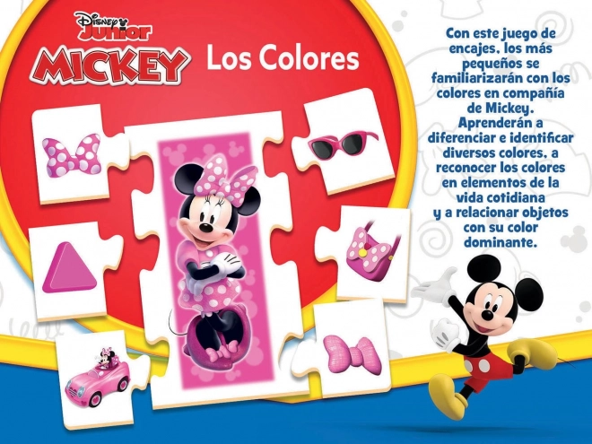 Educa puzzle Mickey și prietenii: Învață culorile