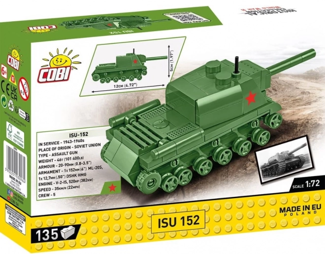Klocki ISU 152 model din cărămizi 135 piese