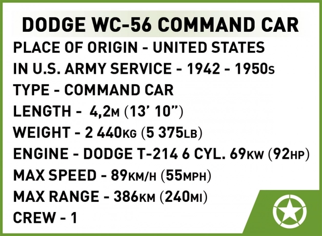 mașină de comandă Dodge WC-56 din al doilea război mondial