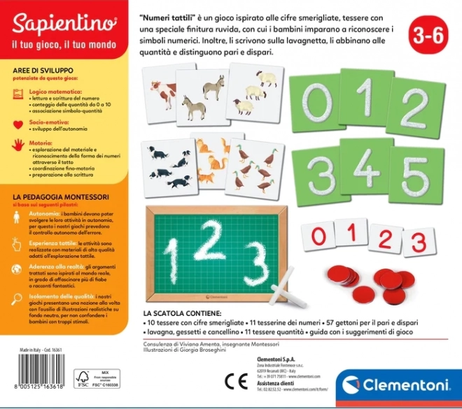 Set Montessori cifre tactile Clementoni