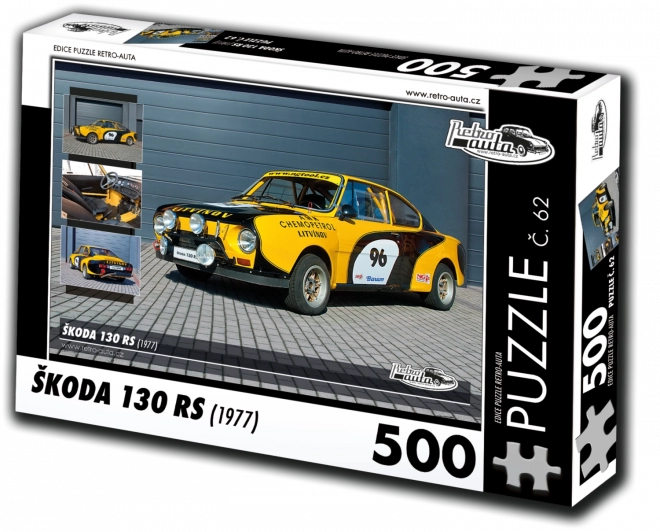 Puzzle retro mașini Škoda 130 RS (1977) 500 piese