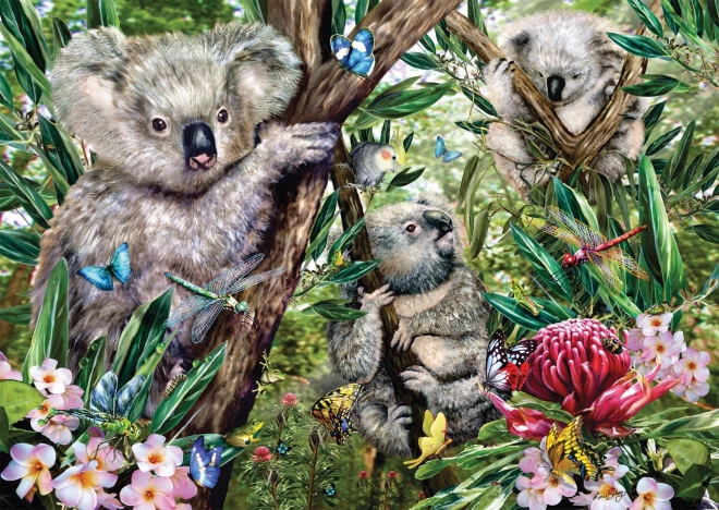 Puzzle Koala cu familie 500 piese