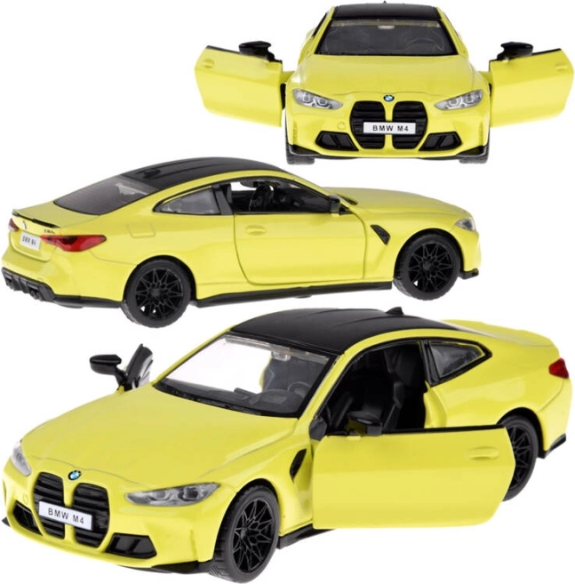 Mașină metalică BMW M4 cu efecte sonore și luminoase