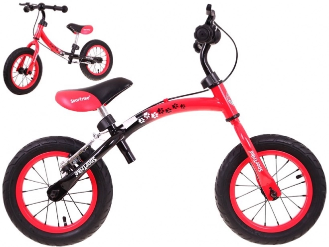 Bicicletă de echilibru pentru copii Boomerang SporTrike roșu