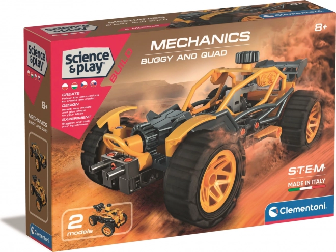 Laborator mecanică buggy și quad 2 în 1 CLEMENTONI Science&Play