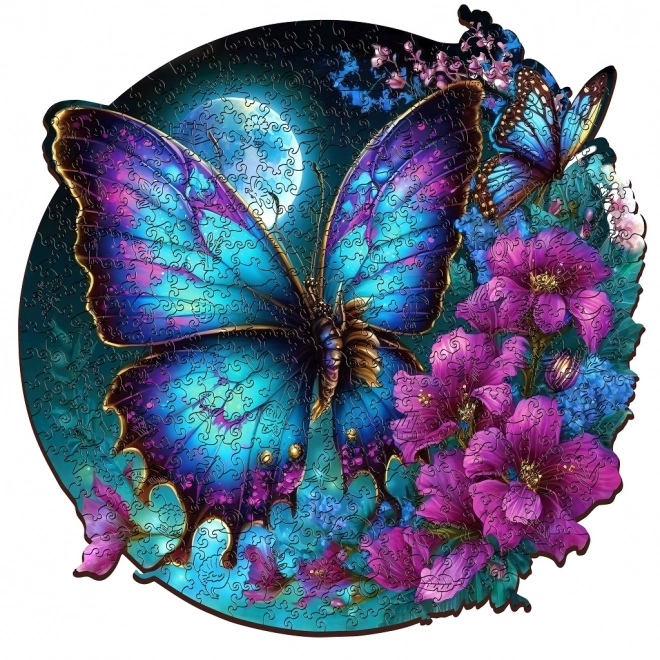Puzzle din lemn fluture 200 piese