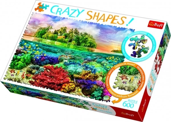 Puzzle Crazy Shapes - Insula Tropicală 600 piese