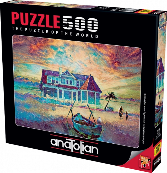 Puzzle insulă de palmieri 500 piese