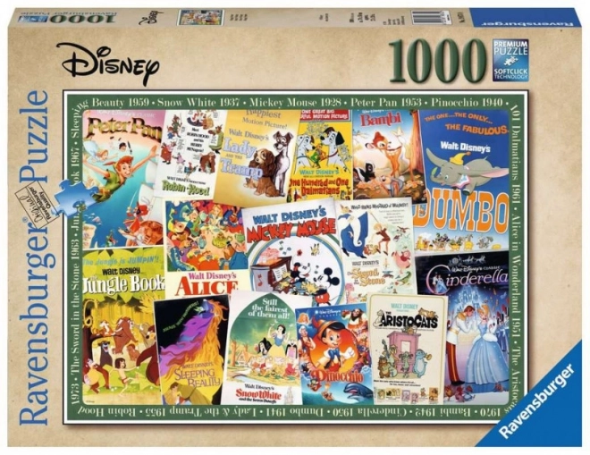 Puzzle postere de filme Disney Ravensburger 1000 piese