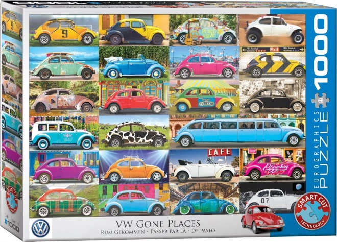 Puzzle Eurographics Volkswagen Beetle Brouk na Cestách 1000 Piese