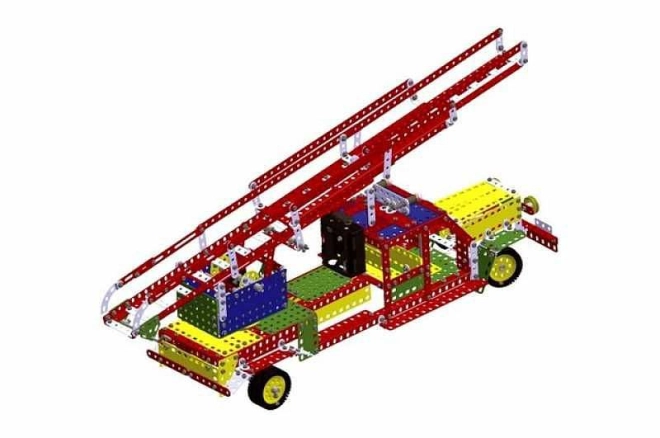 Construiți mașina de pompieri și macarale
