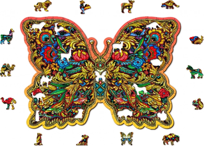 Puzzle din lemn aripi regale