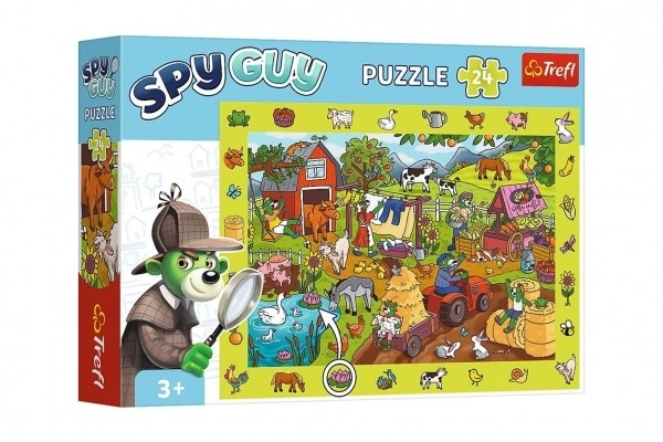 Puzzle spion pe fermă 24 de piese