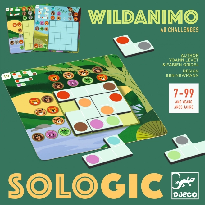 joc de cărți Djeco Sologic - Wildanimo