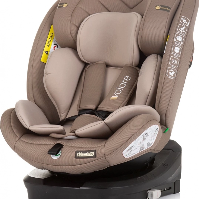 Scaun auto Chipolino Volare i-Size 40–150 cm cu ISOFIX și bază rotativă 360° Macadamia