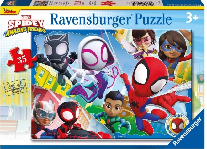 Puzzle Spidey și prietenii săi uimitori 35 piese