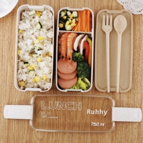 Lunchbox eco de 750ml cu tacâmuri