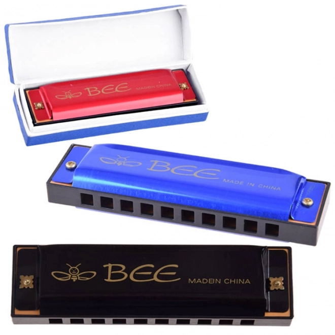 Harmonica metalică Bee pentru copii