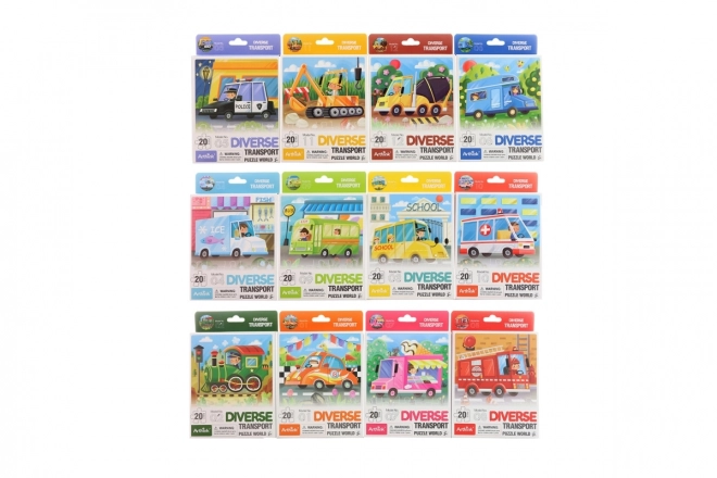 Puzzle transport 20 piese