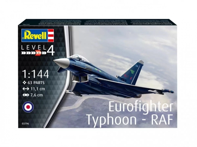 Avion Eurofighter Typhoon RAF model din plastic 1/144