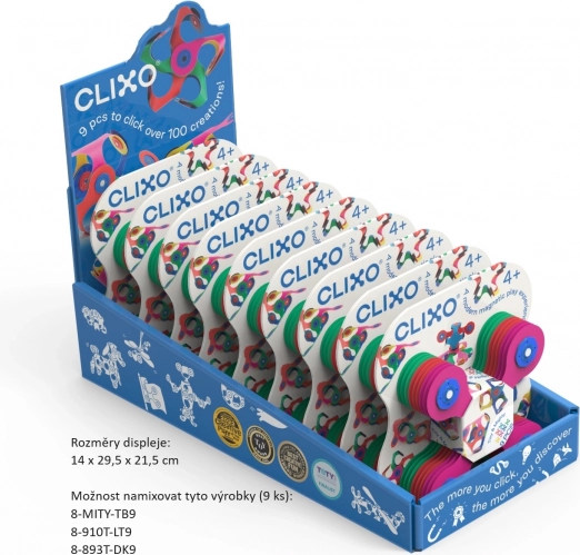 Set magnetic Clixo Designer Pack în culoare bej