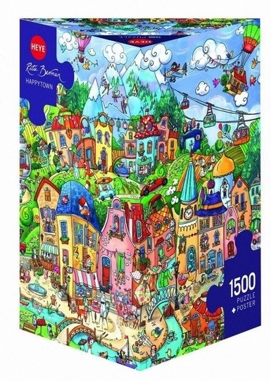 Puzzle Heye Orășelul Vesel 1500 Piese