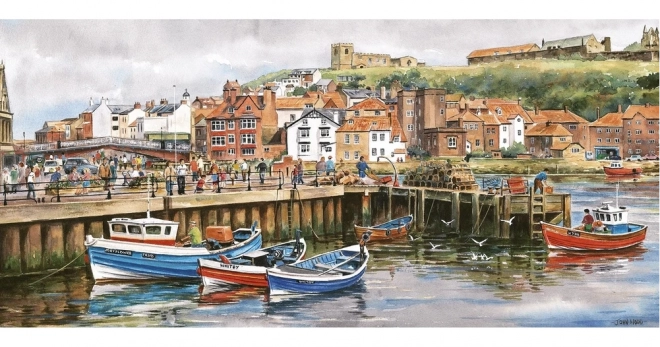 Puzzle panoramic Whitby Yorkshire 636 piese