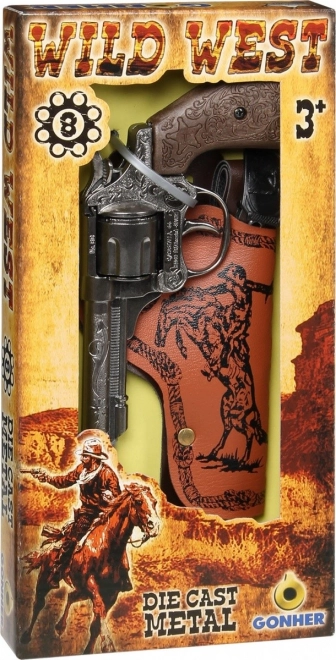 Revolver cowboy metalic cu toc Gonher