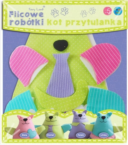 Set creativ Pisică de pluș Stefan Filcowe Robótki