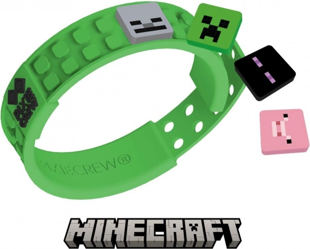 Brățară verde ajustabilă Pixie Crew & Minecraft