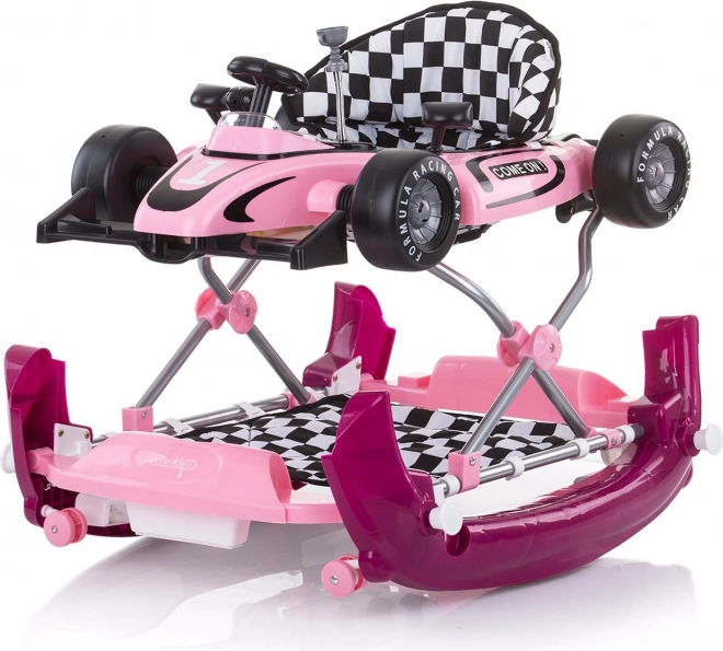 Choditor interactiv 4 în 1 Roz Chipolino Car Racer