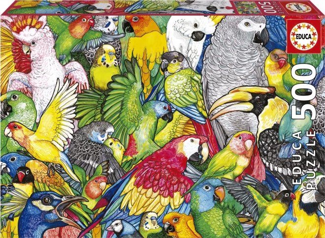 Puzzle Educa Papagali 500 piese