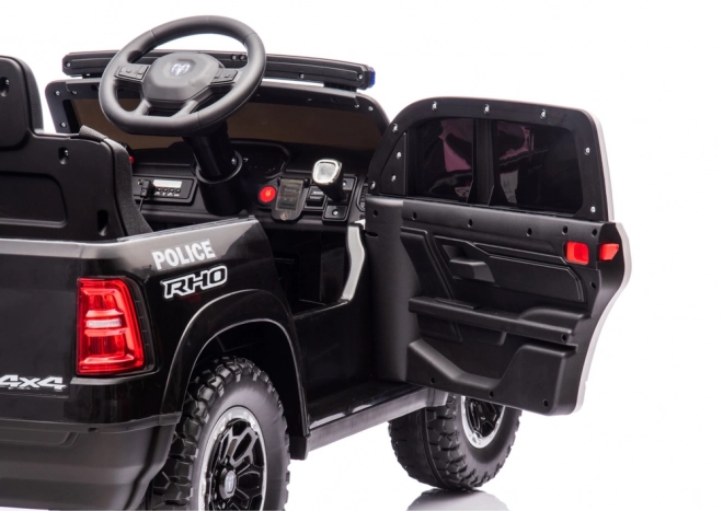 Mașină Electrică pentru Copii Dodge Ram Poliție Negru