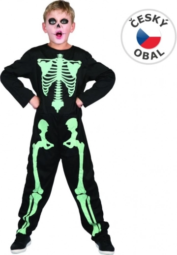 Costum de schelet pentru copii care luminează în întuneric