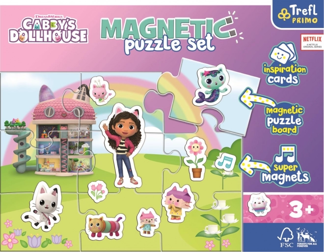 Set magnetic puzzle casa magică a Găbiei