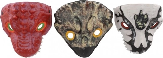 Dinozaur mască din spumă 20x19 cm diverse tipuri pentru carnaval