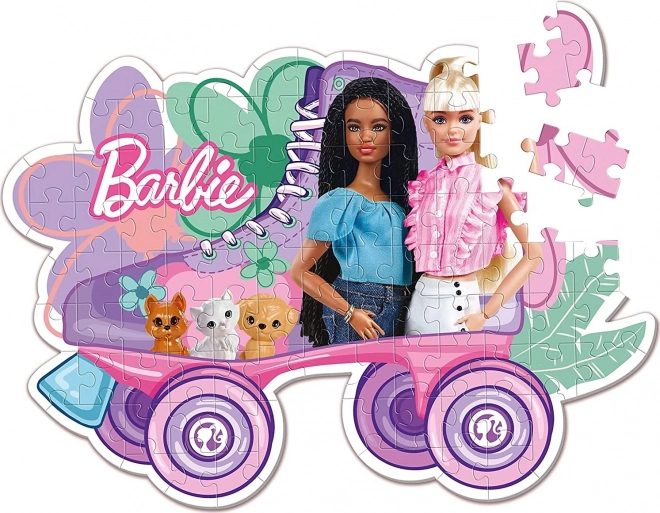 Puzzle contur CLEMENTONI Barbie Patinaj 104 piese