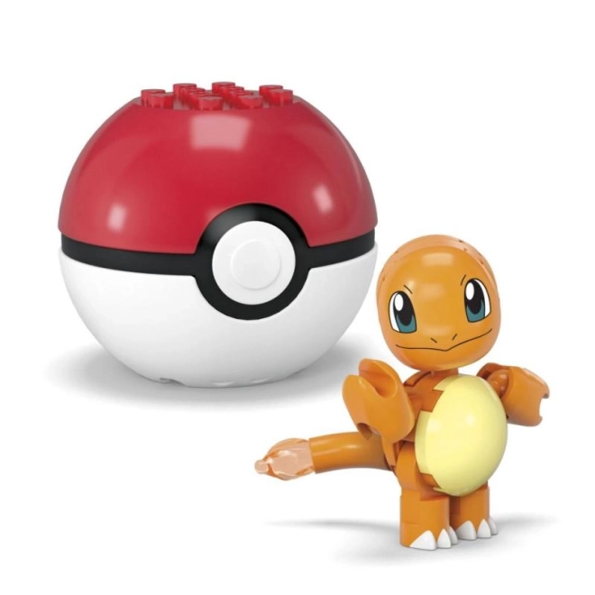 Mega Construx Pokémon Pokéball cu Charmander și Pichu