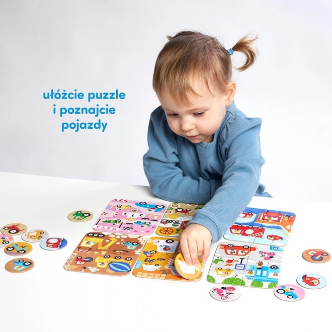 Puzzle Mașini Mici și Mari