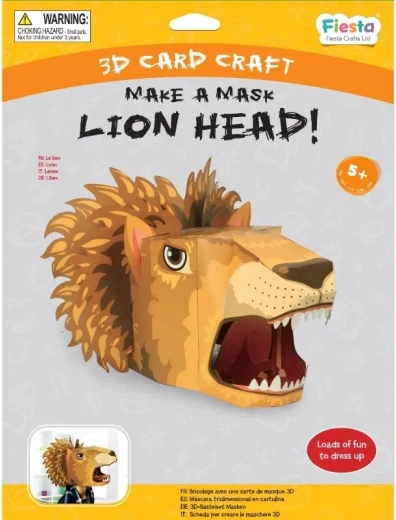 Fiesta Crafts set creativ mască 3D Leu