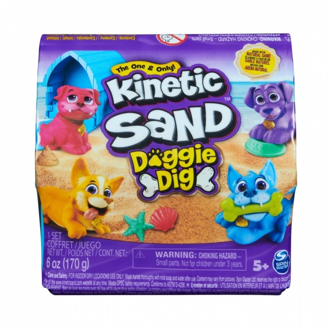 Kinetic Sand cățeluș în cușcă