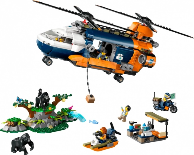 Elicopter cu două rotoare și troliu funcțional