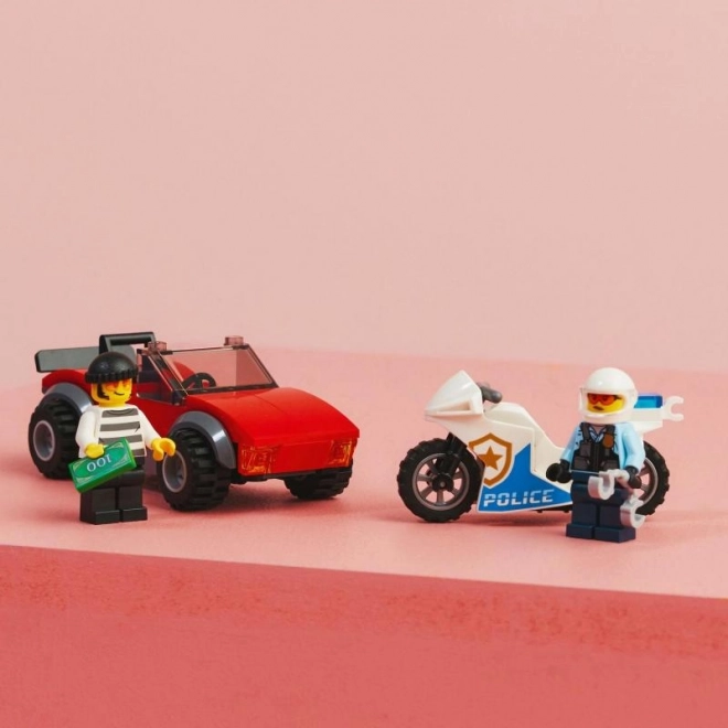 Motocicleta Poliției Lego City - Urmărirea Mașinii