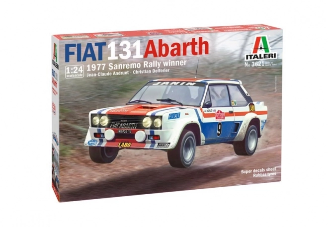 Model de asamblare Fiat 131 Abarth San Remo 1977 rally