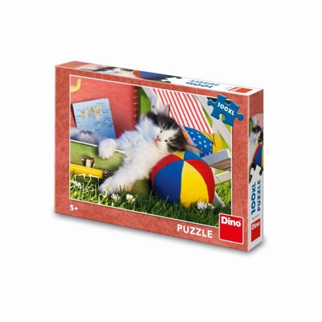 Puzzle Dino pisica se odihne XL