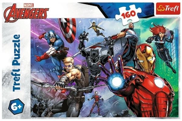 Puzzel 160 piese Marvel Avengers Eroii mereu pregătiți