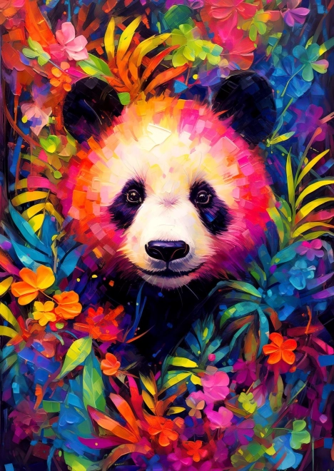 Puzzle Hravé pui de panda 1000 piese