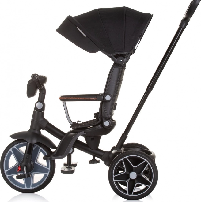 Chipolino tricicletă cu copertină și cutie muzicală Derby 2în1 Obsidian